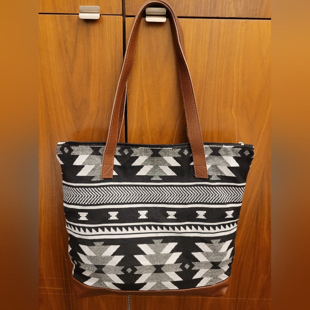 Aztec design native purse tote bag